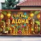 Aloha Hawaii Summer Backdrop Banner Tiki Totem Banner Sign Seasonal Wall Hanging Decor Party Decoration Supplies